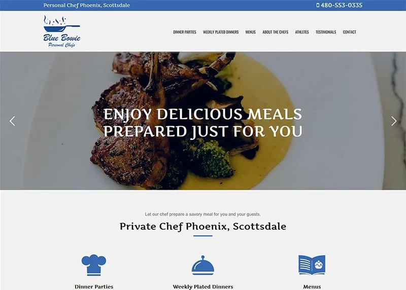 Web Design for Personal Chefs