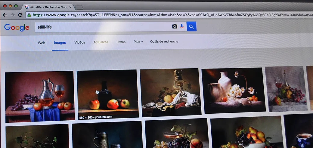 Using a search engine to find images