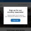 Example of a Newsletter Signup Popup