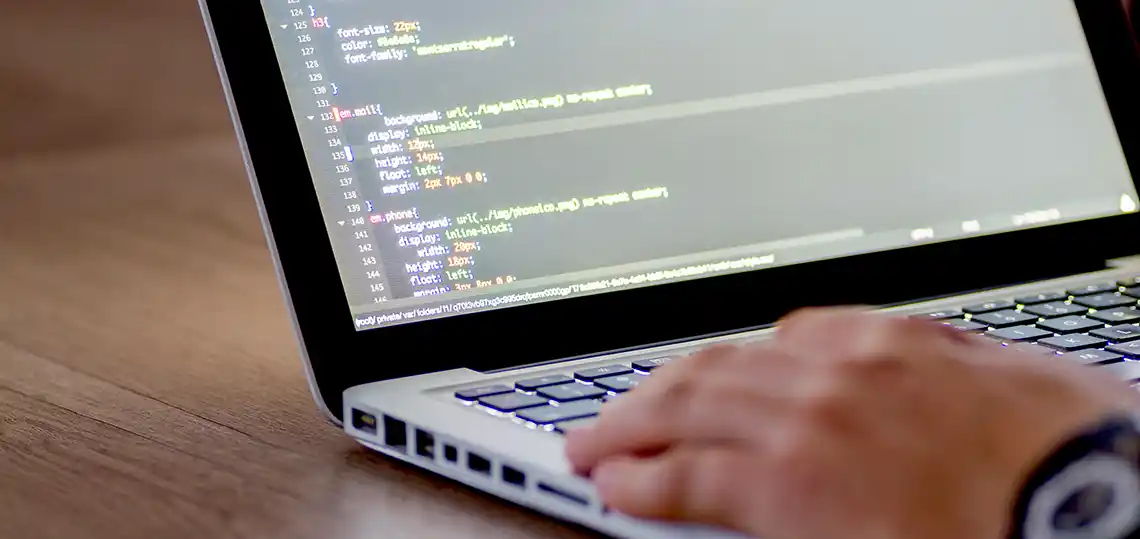 Css on a laptop