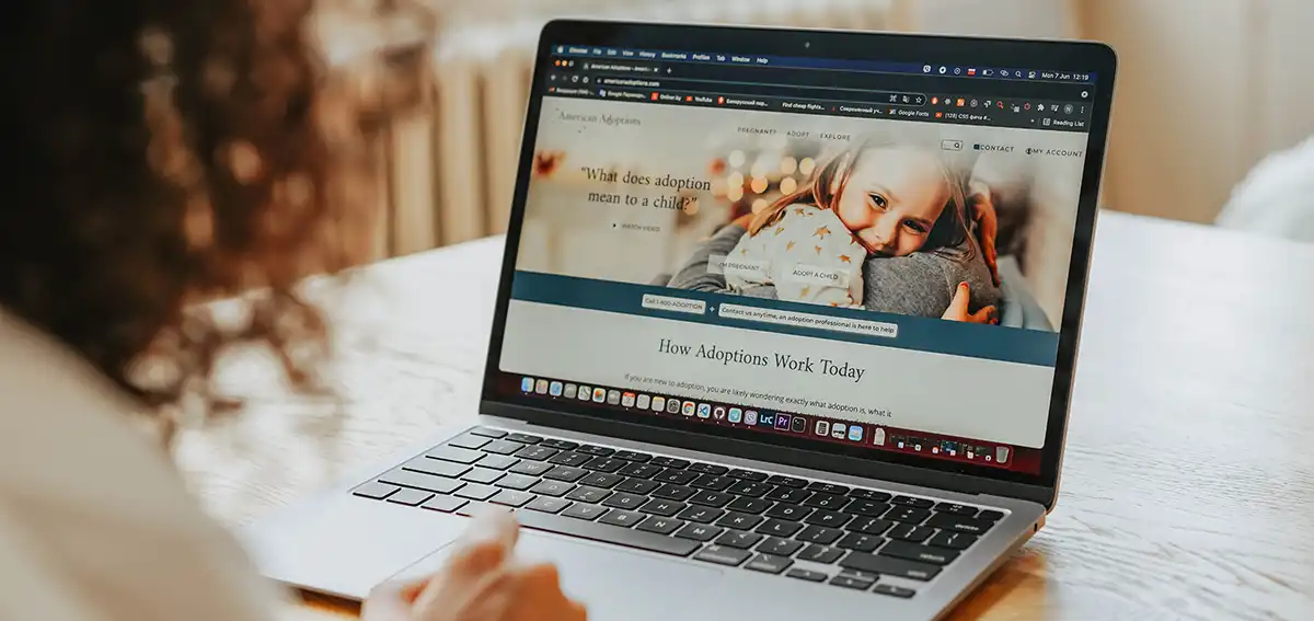 Woman on a laptop computer browsing
