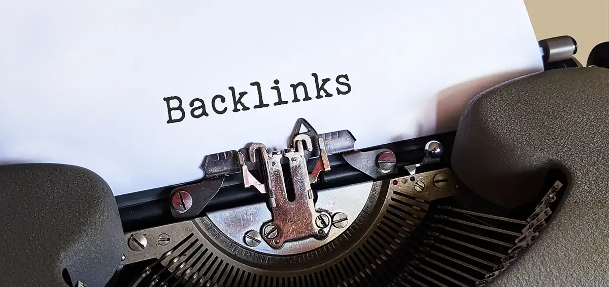 the word backlinks typed on paper