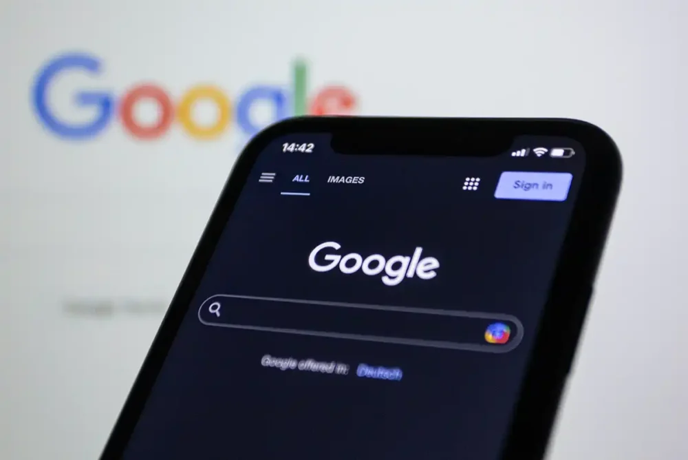 Google Search on a Smartphone