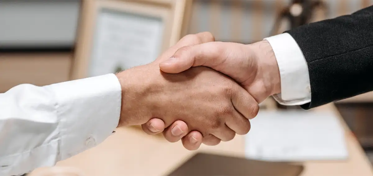Business handshake