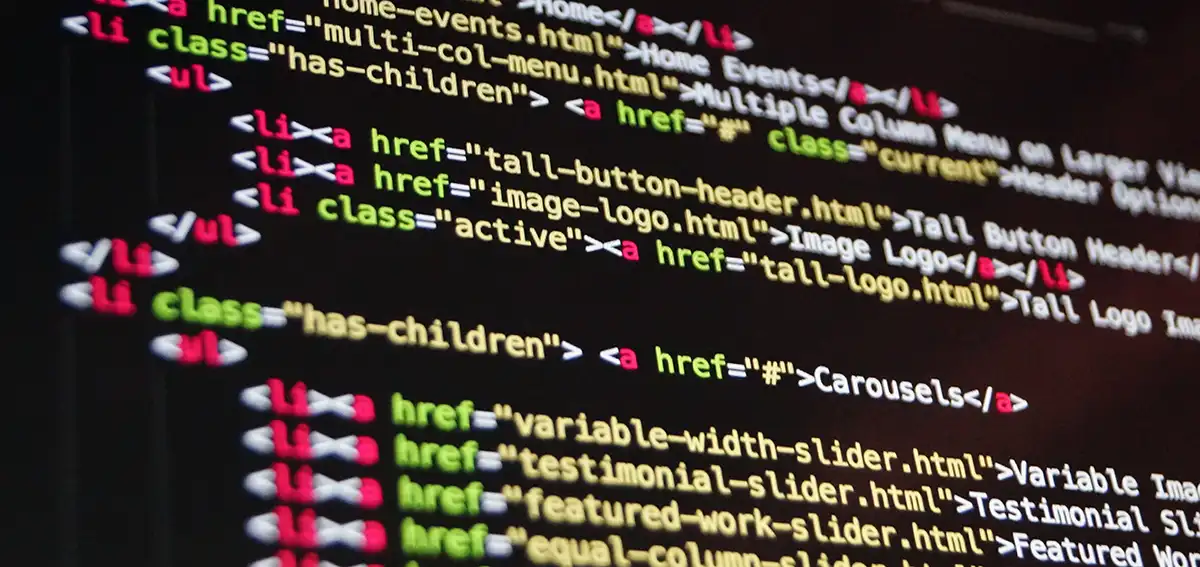 HTML web code
