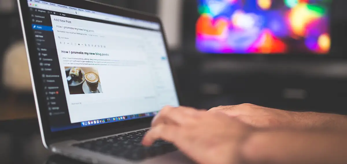 Typing a blog article into WordPress
