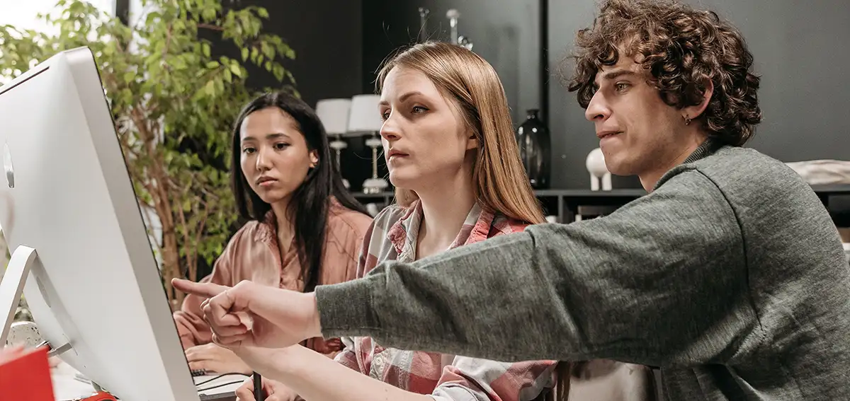 Young trio of web designers